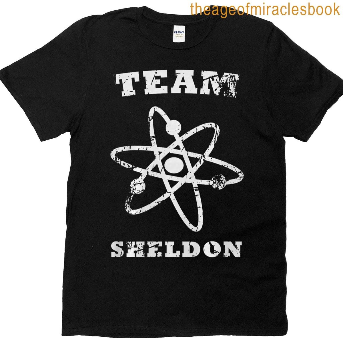 The Big Bang Theory Logo Team Sheldon Atom Premium Tri-blend T-shirt