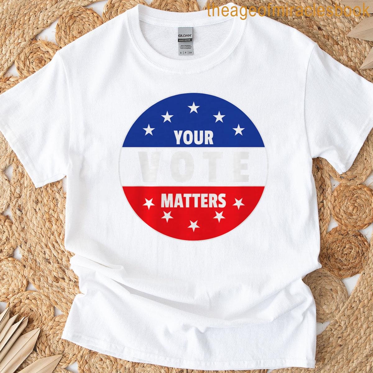 Your Vote Matters Choice Vote – Patriotic Voting Logo Art Premium Tri-blend T-shirt