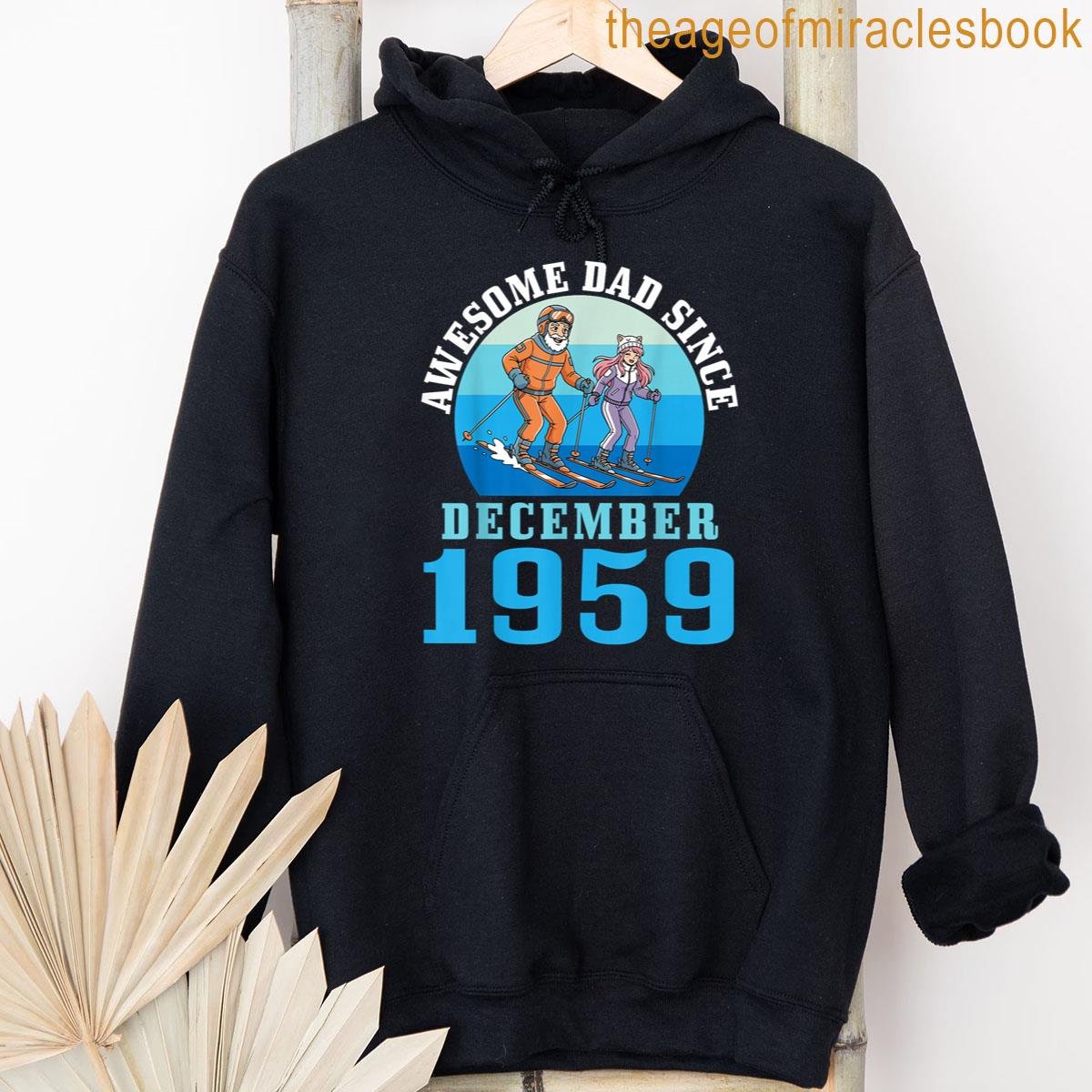 Alternative view of Awesome Dad Since December 1959 Happy Birthday 66 Years Old T-shirt