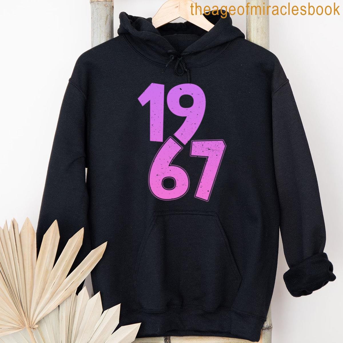 Alternative view of 19 67 Outline Meme Style Oversized T-shirt