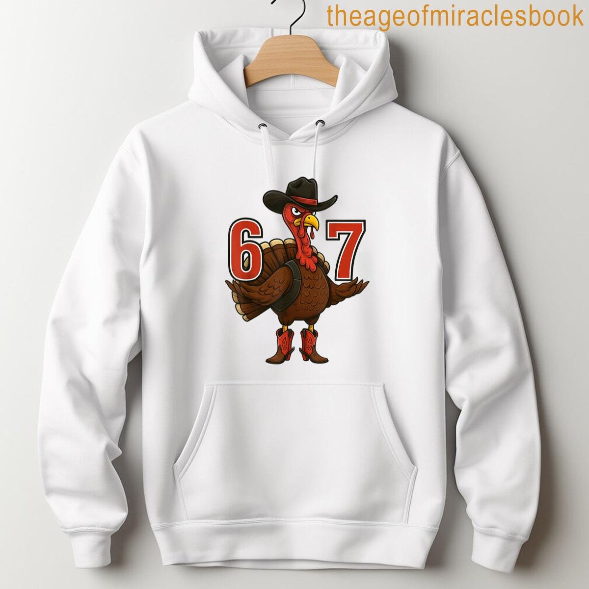 Alternative view of 6 7 Thanksgiving Funny Turkey Thanksgiving 67 Men Women T-shirt