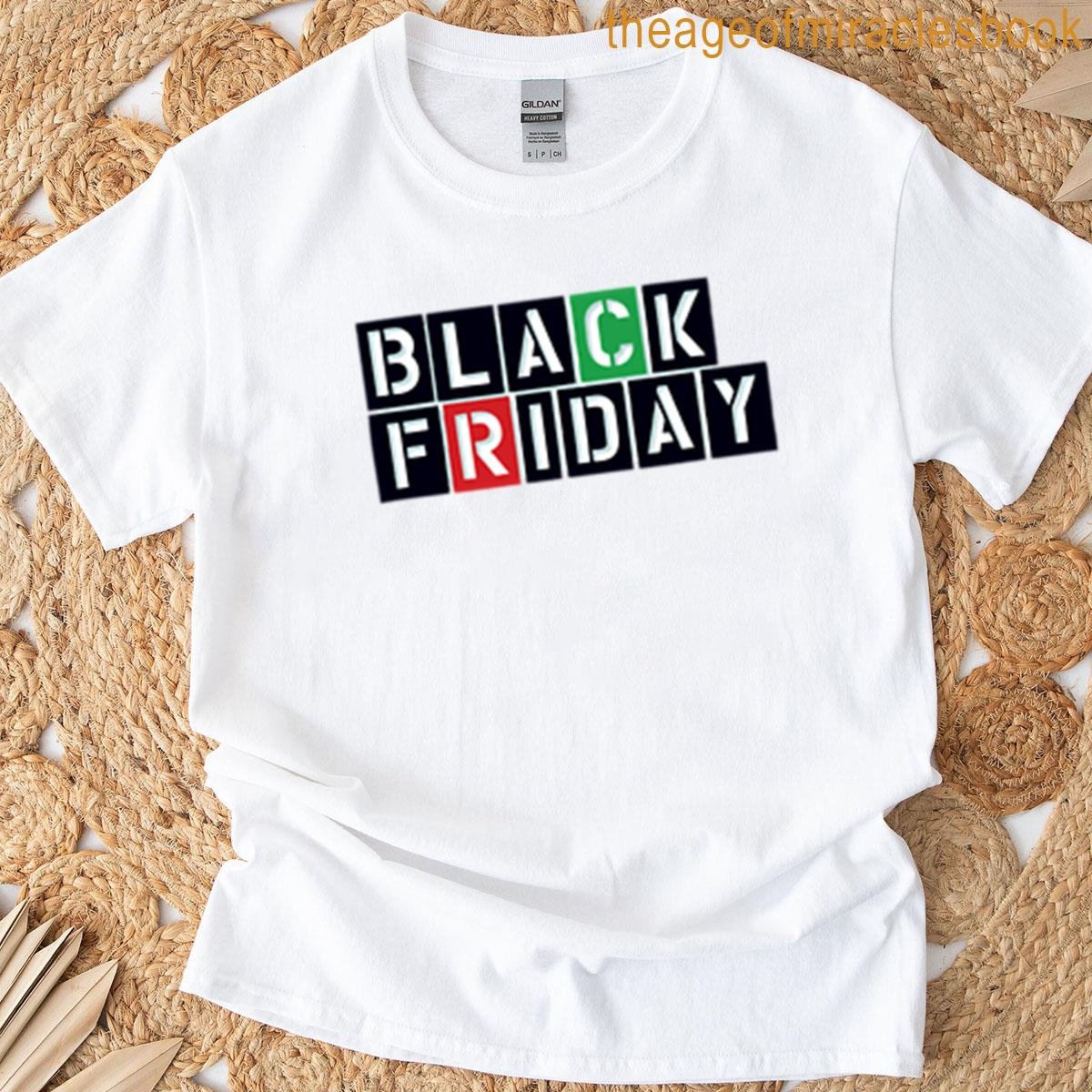 Black Friday Sale Modern Typography Banner T-shirt