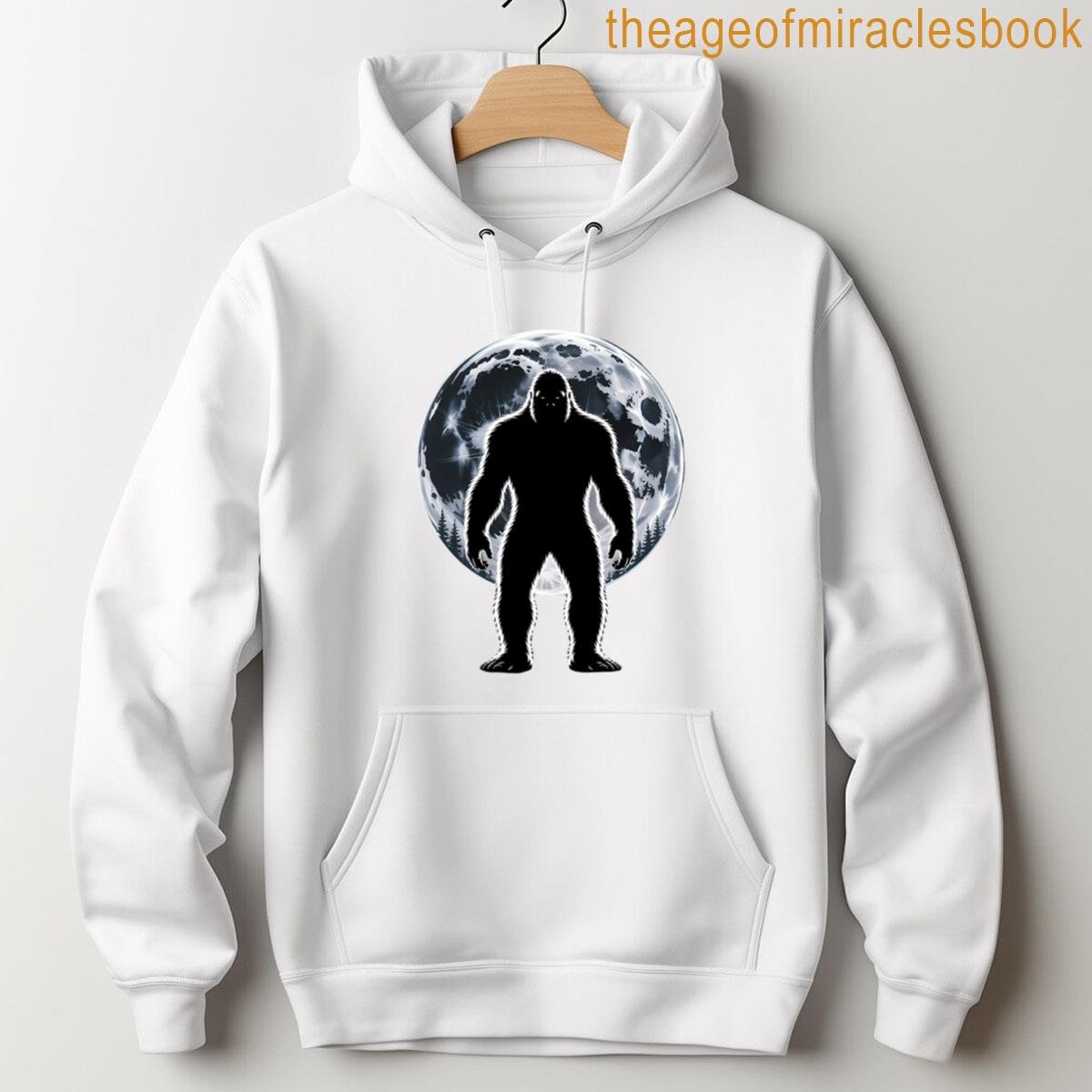 Alternative view of Vintage Bigfoot Sasquatch Gifts Fathers Day Bigfoot Moon Premium T-shirt