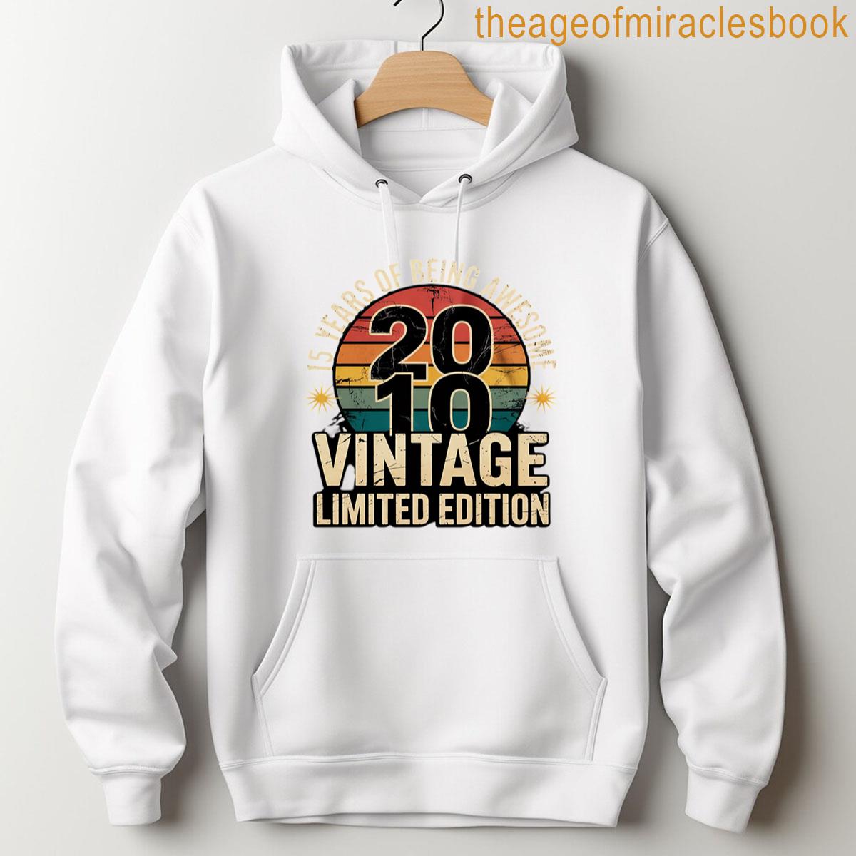 Alternative view of 15 Year Old Bday Decorations Son Boy 15yr 2010 15th Birthday T-shirt