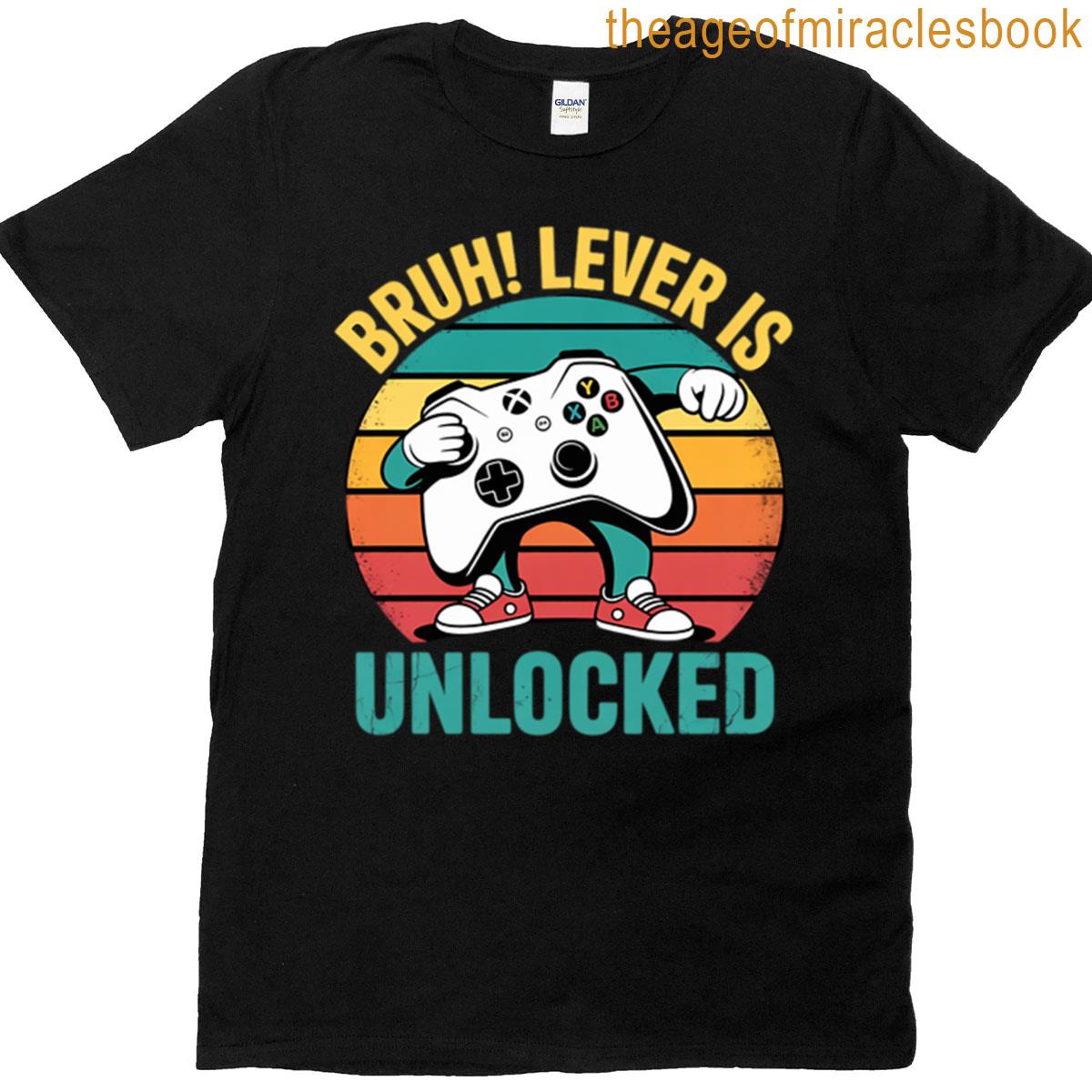 15 Year Old Birthday Dabbing Boy Bruh 15th Level Unlocked T-shirt