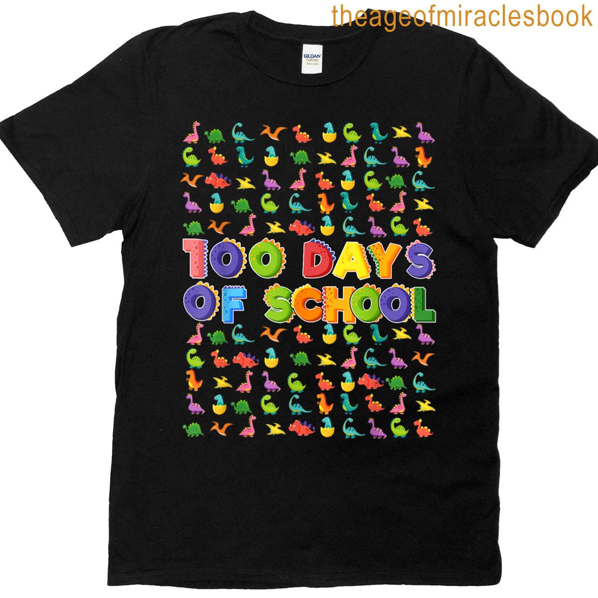 100 Days Of School Dinosaur Lover Boy Toodler Kid T-shirt