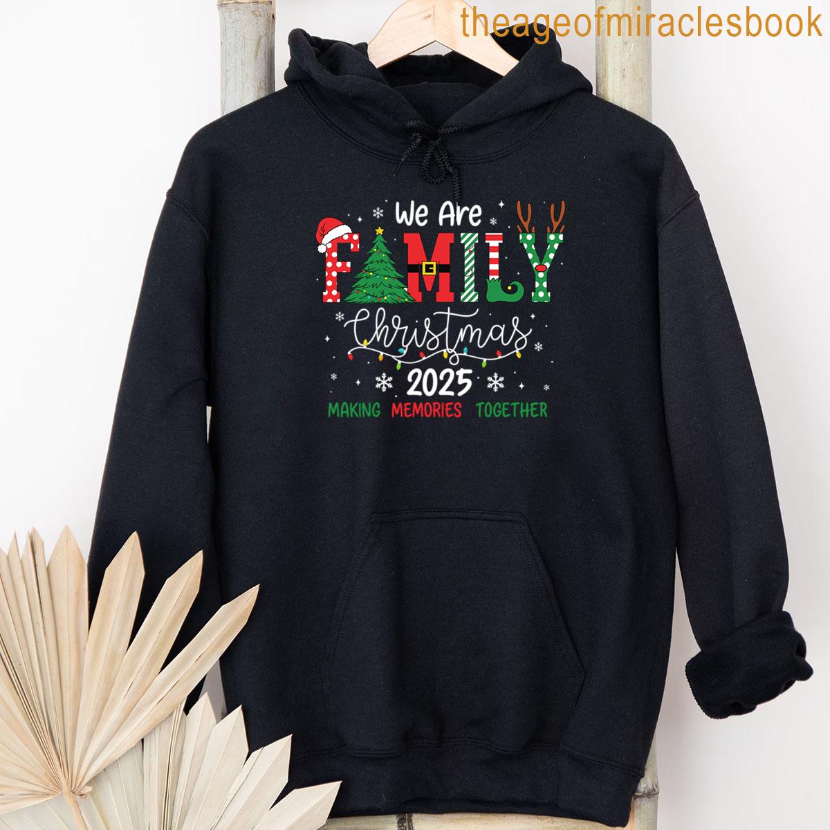 Alternative view of 2025 Christmas Crew We Are Family Christmas Family Christmas Festive Holiday Christmas Party T-shirt