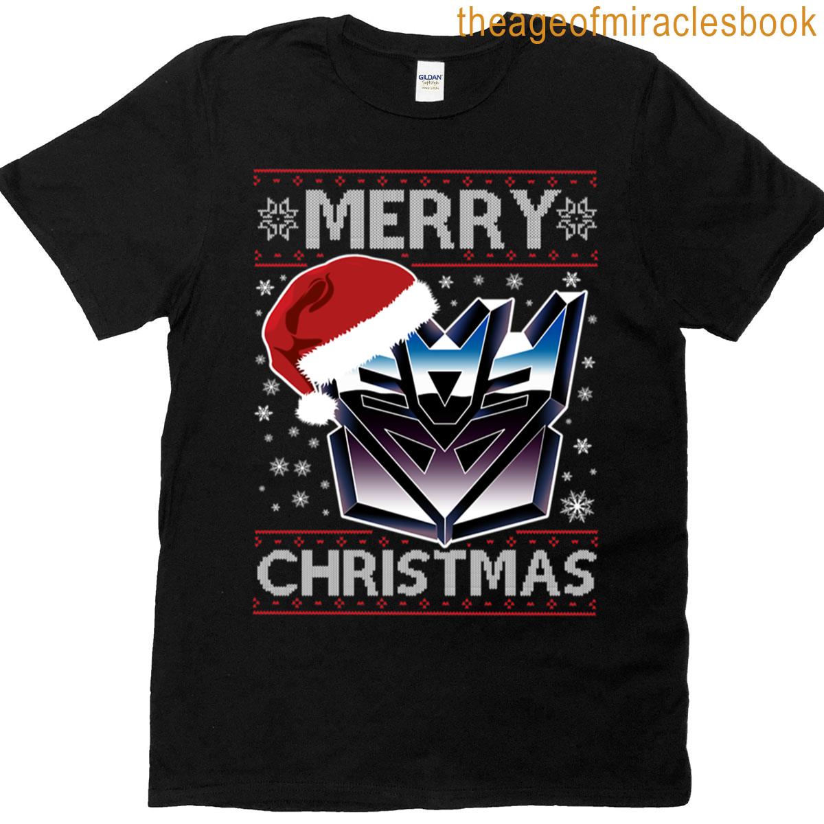 A Decepticon Merry Christmas Transformers Gift Halloween Day Thanksgiving Christmas Day T-shirt