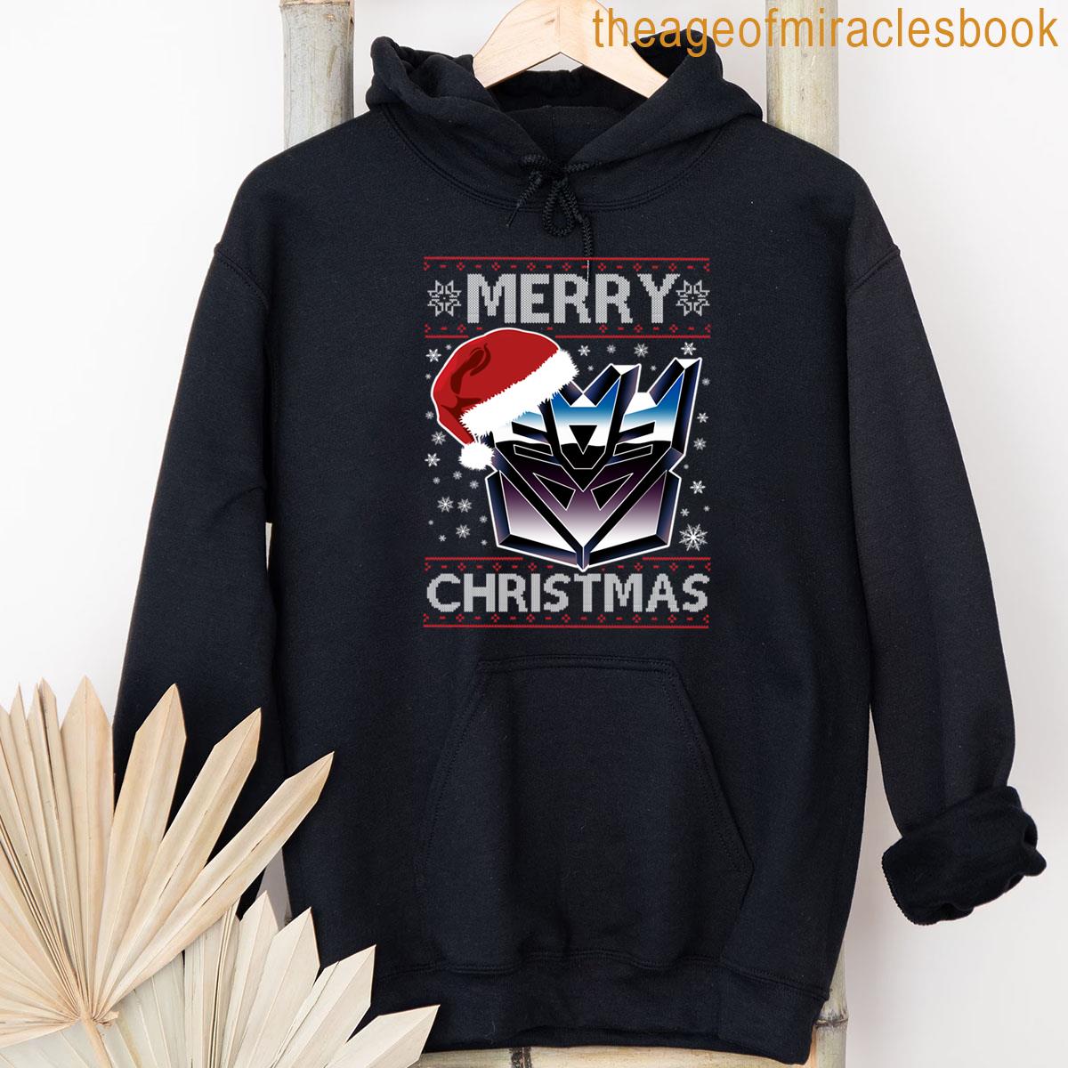 Alternative view of A Decepticon Merry Christmas Transformers Gift Halloween Day Thanksgiving Christmas Day T-shirt