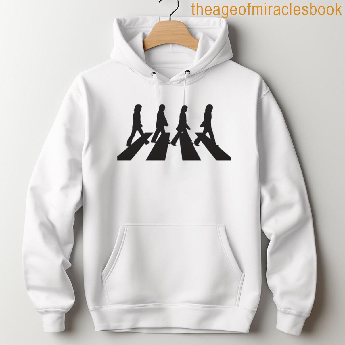 Alternative view of Abbey Road Inspired Silhouette Art Minimalist Music Lovers Design T-shirt