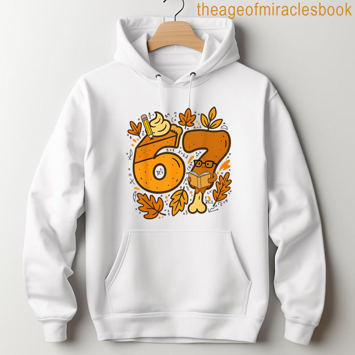Alternative view of 67 Thanksgiving Math Teachers Six Seven Gen Alpha Slang Premium Tri-blend T-shirt