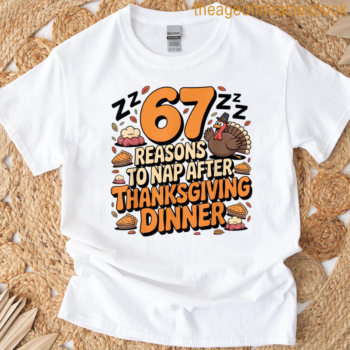67 Funny Six Seven Gen Alpha Meme Turkey Thanksgiving T-shirt