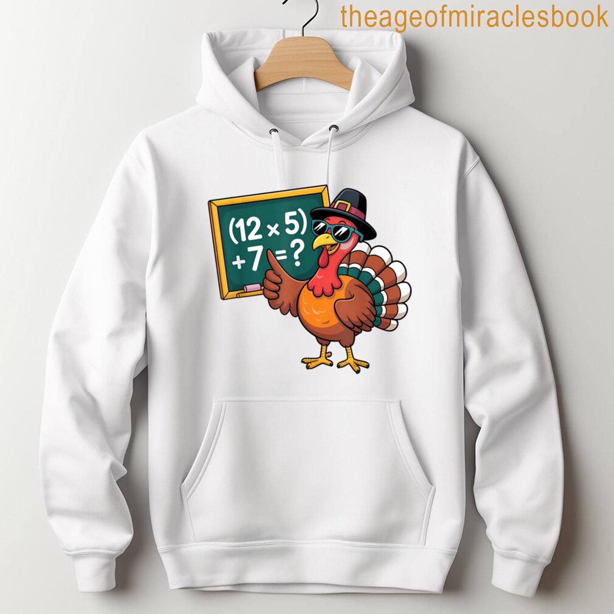 Alternative view of 67 Thanksgiving Funny Turkey Math Teacher Six Seven Meme T-shirt
