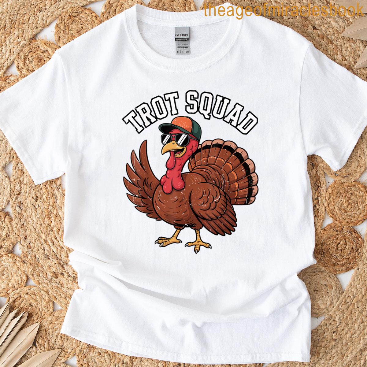 2025 Thanksgiving Running Turkey Trot Squad Sunglasses Gear T-shirt