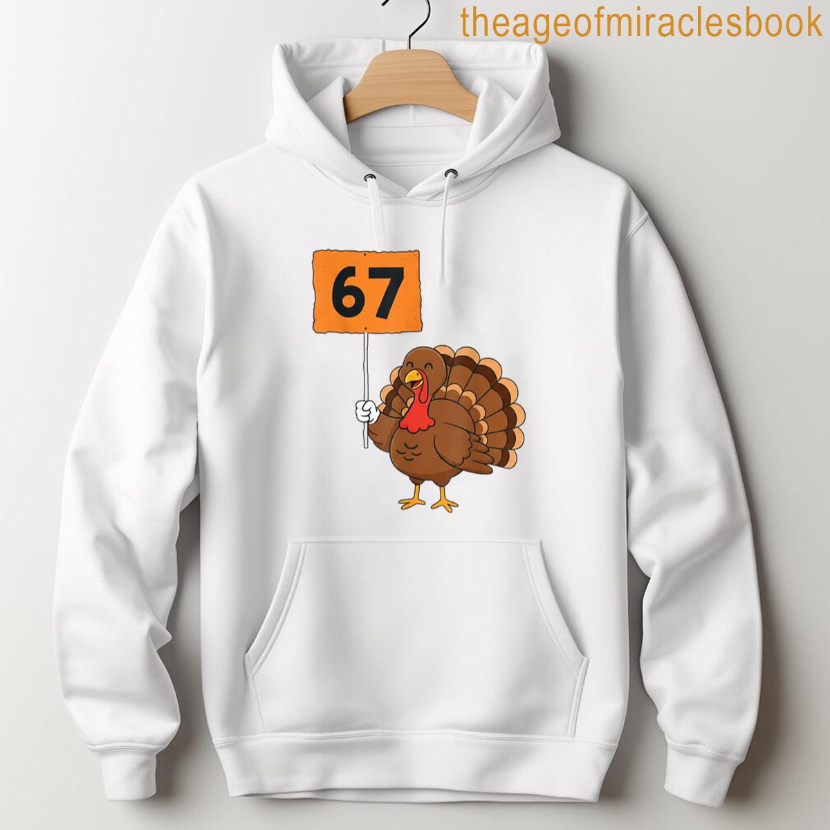 Alternative view of 6 7 Meme Funny Turkey Tee Thanksgiving Humor T-shirt