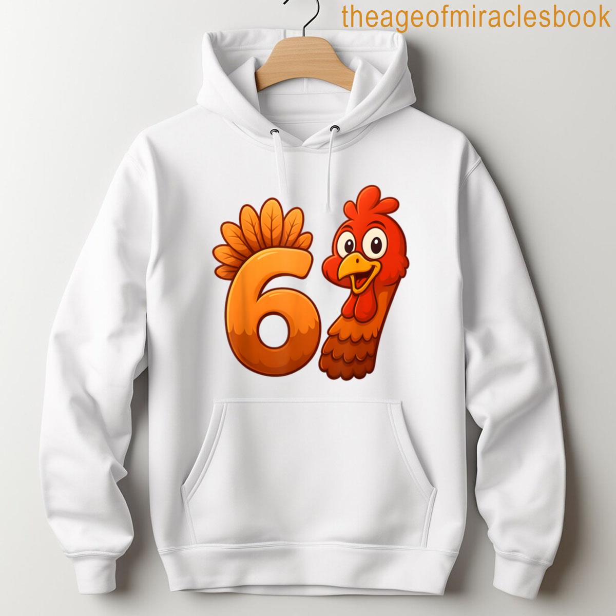 Alternative view of 67 Meme Thanksgiving Turkey Day Funny Holiday Six Seven T-shirt