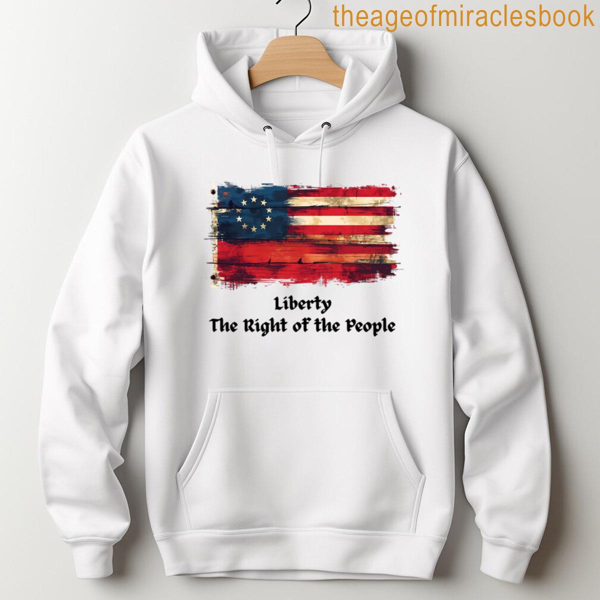 Alternative view of 1776 Liberty Flag Right Of The People T-shirt
