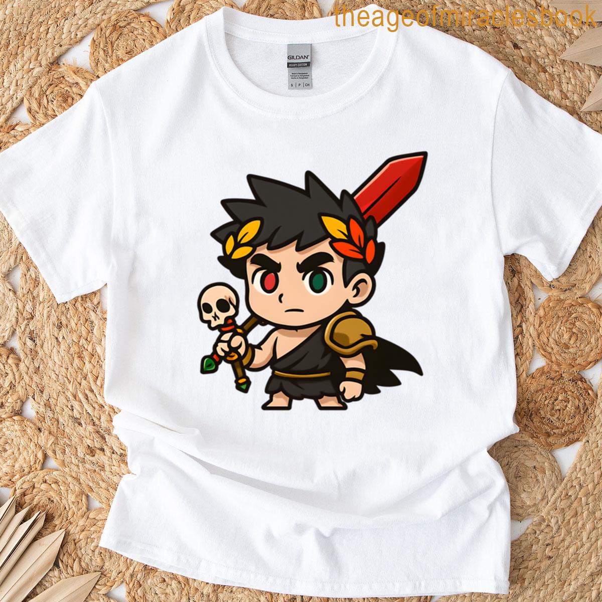 Zagreus Chibi Skull Hades Game Cute Icon T-shirt