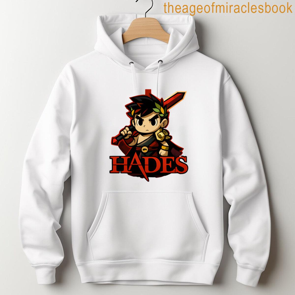 Alternative view of Zagreus Sword Stance Hades Game Logo Art T-shirt