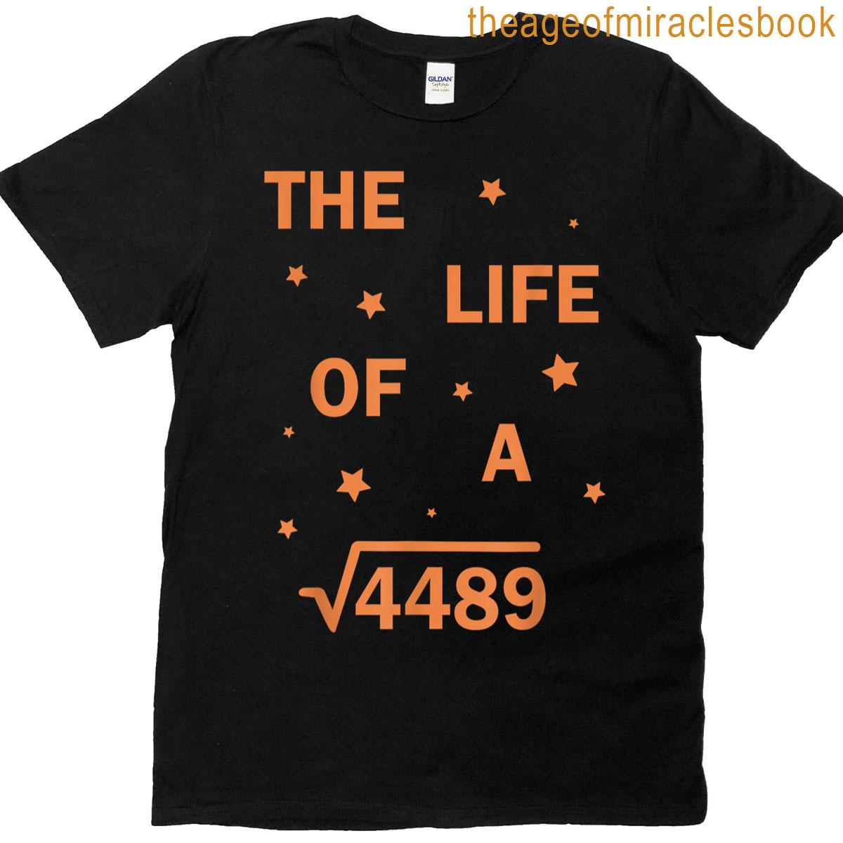 Funny Meme Square Root 4489 Slang Math Teacher T-shirt