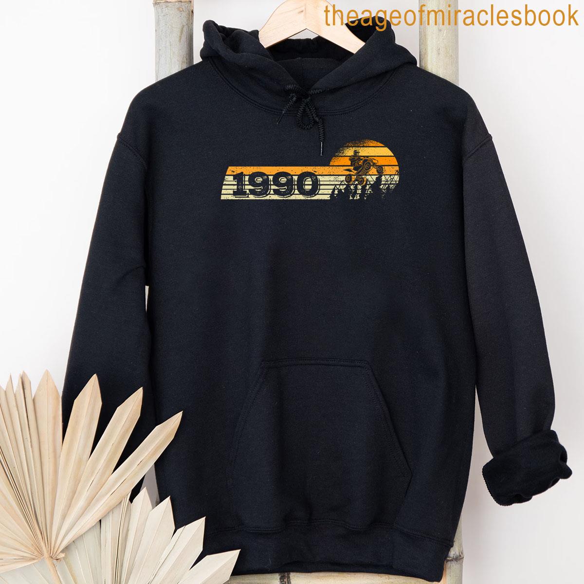 Alternative view of Atvs Quad-biker Vintage 1990 Birthday Offroad Quad-bike T-shirt