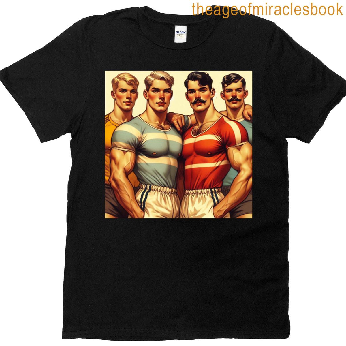 1920s Gay Sports Wear Playing With The Boys Gay Pride Graphic Design T-shirt