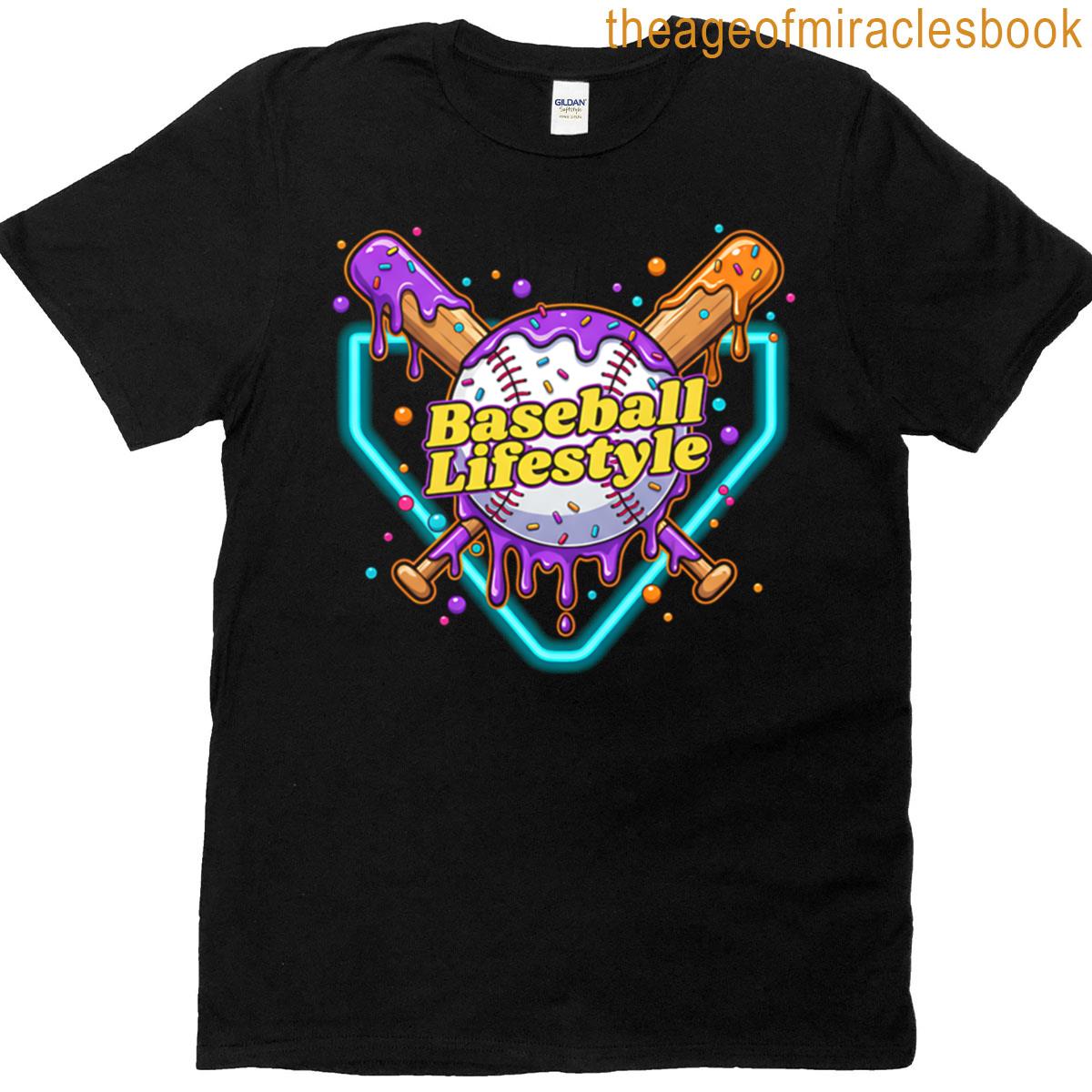 Baseball Lifestyle 101 Apparel Youth Baseball Drip Ice Cream T-shirt