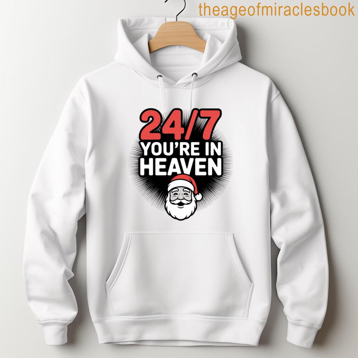 Alternative view of 247 Youre In Heaven Cool Santa Christmas Vibes T-shirt