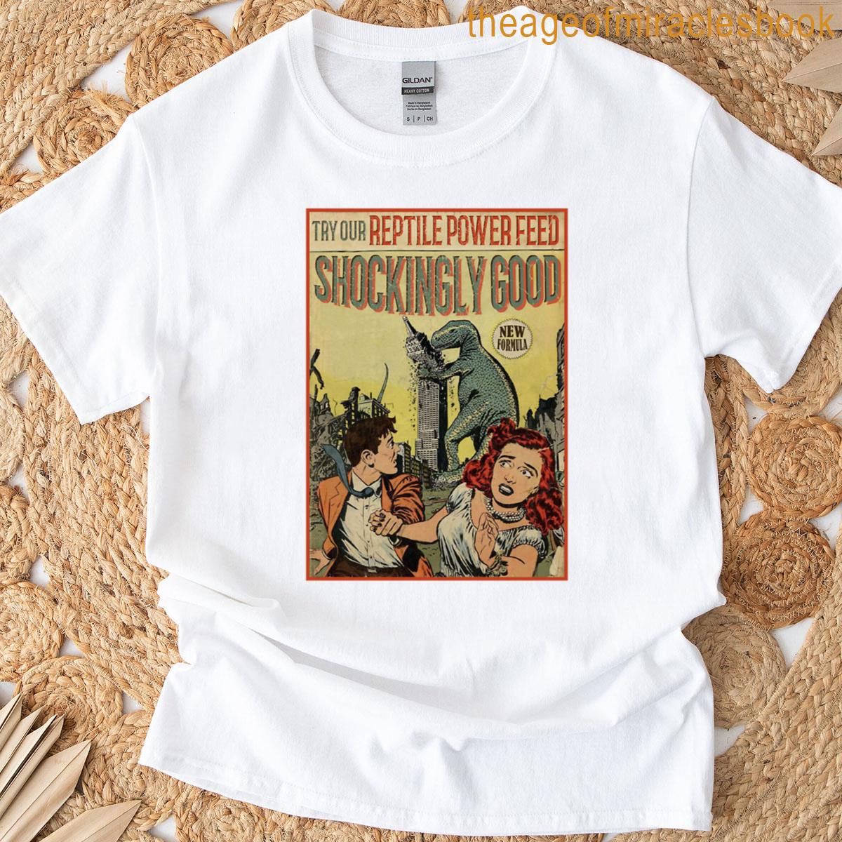 Vintage Zilla Reptile Monster Retro Horror Poster Lizard Keeper Gift T-shirt
