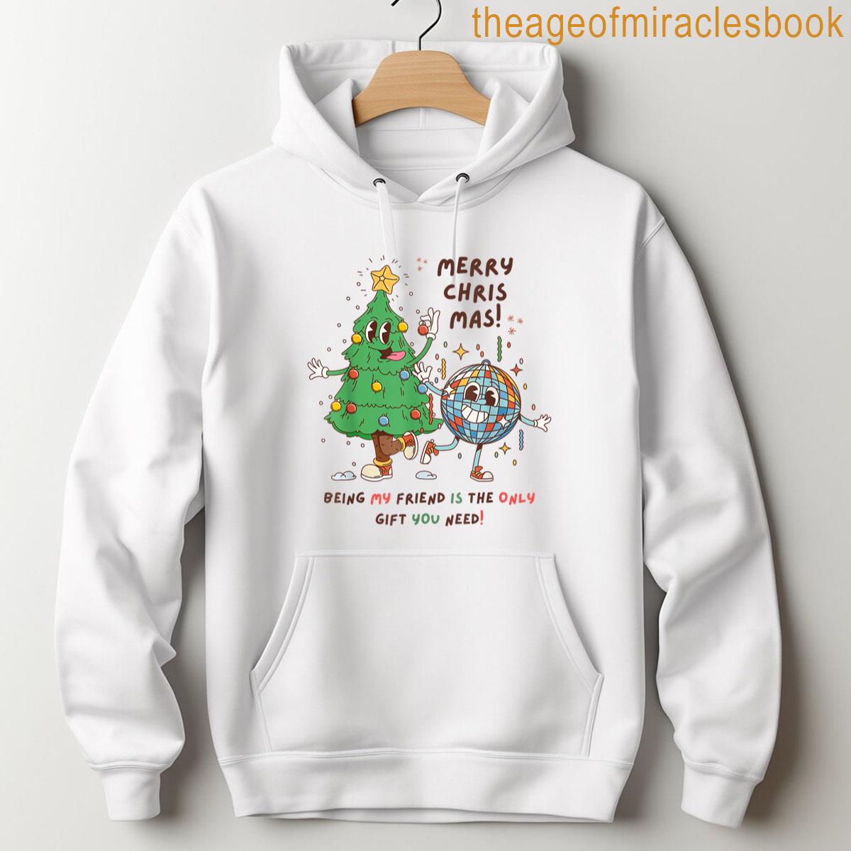 Alternative view of 2025 Retro Funny Friend Christmas Dancing Tree Disco Ball T-shirt