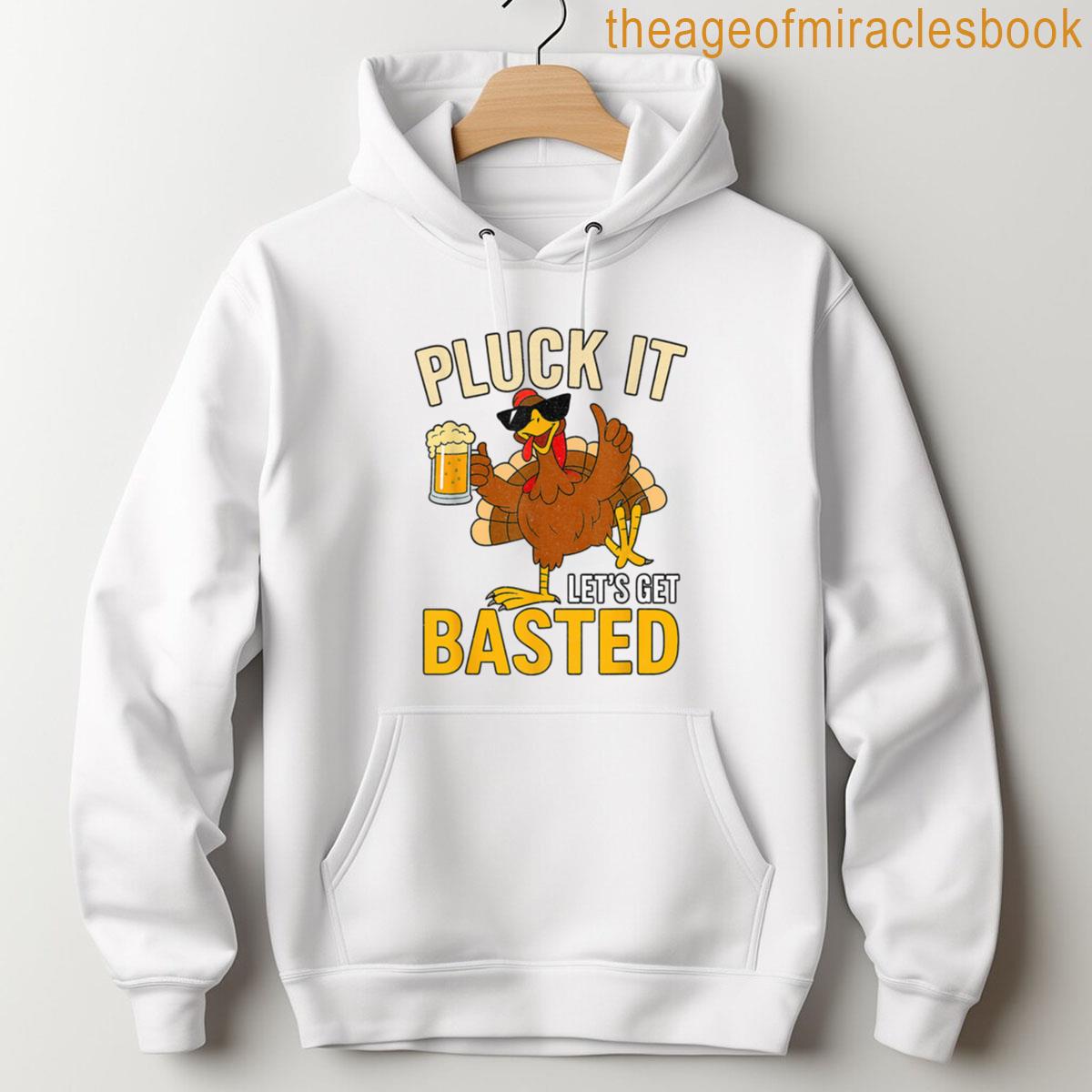Alternative view of Vintage Pluck It Let's Get Basted Men Dad Funny Thanksgiving T-shirt