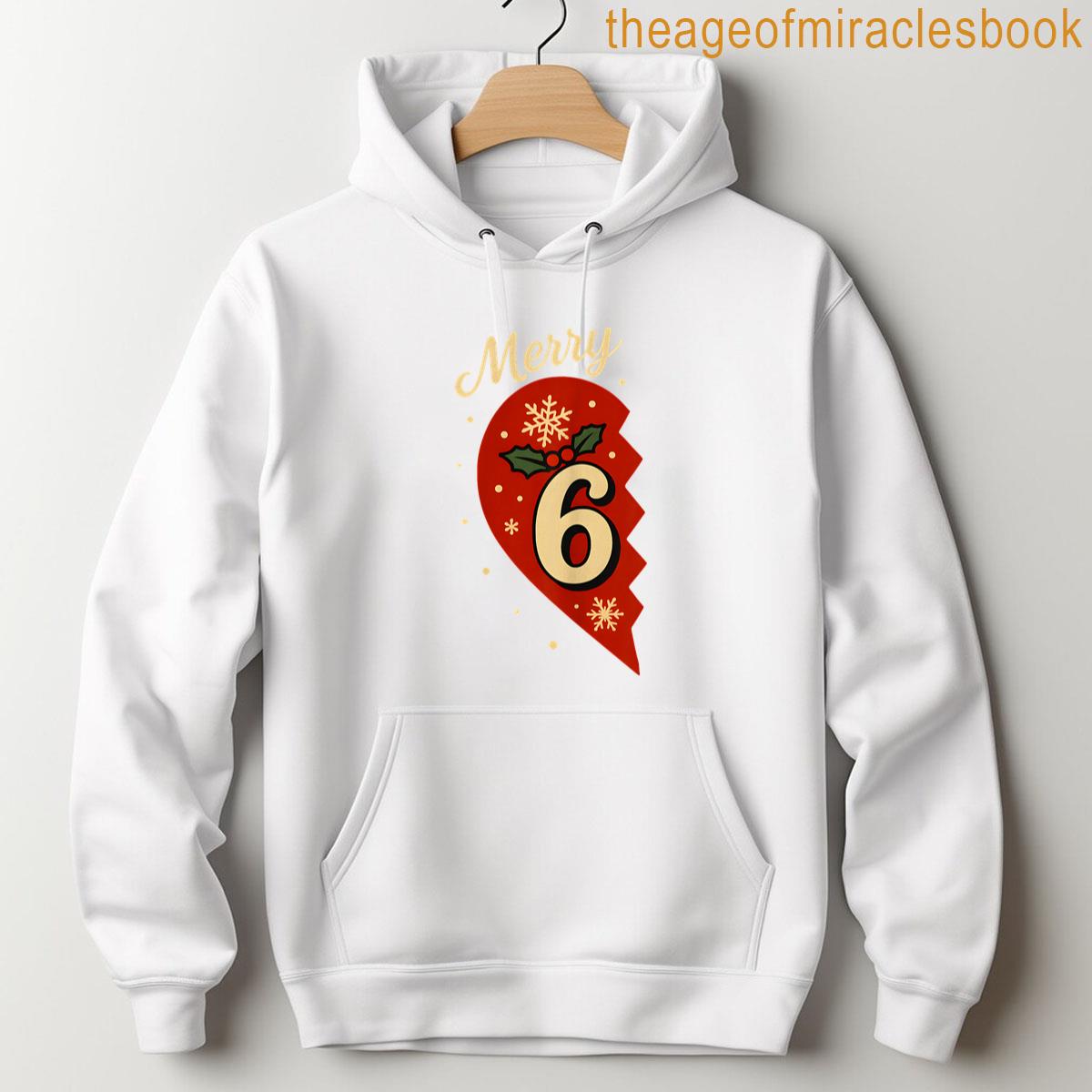Alternative view of 6 7 Meme Merry Christmas Funny 67 Matching Couples Six Seven T-shirt