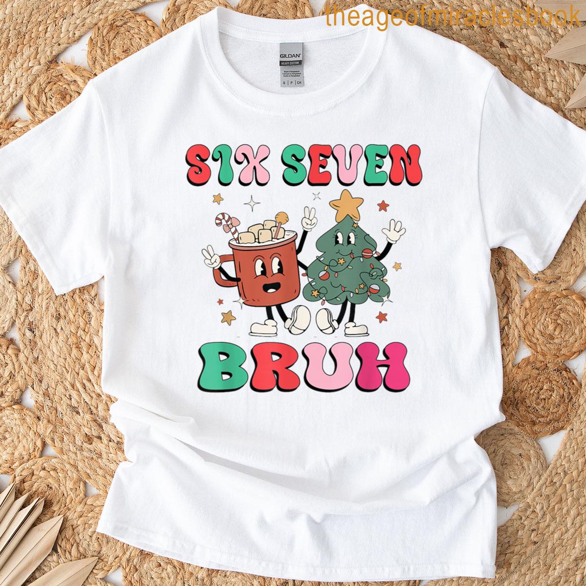 6 7 Meme Six Seven Xmas Funny 67 Christmas Boys Girls Kids T-shirt 6 7 Meme Six Seven Xmas Funny 67 Christmas Boys Girls Kids T-shirt