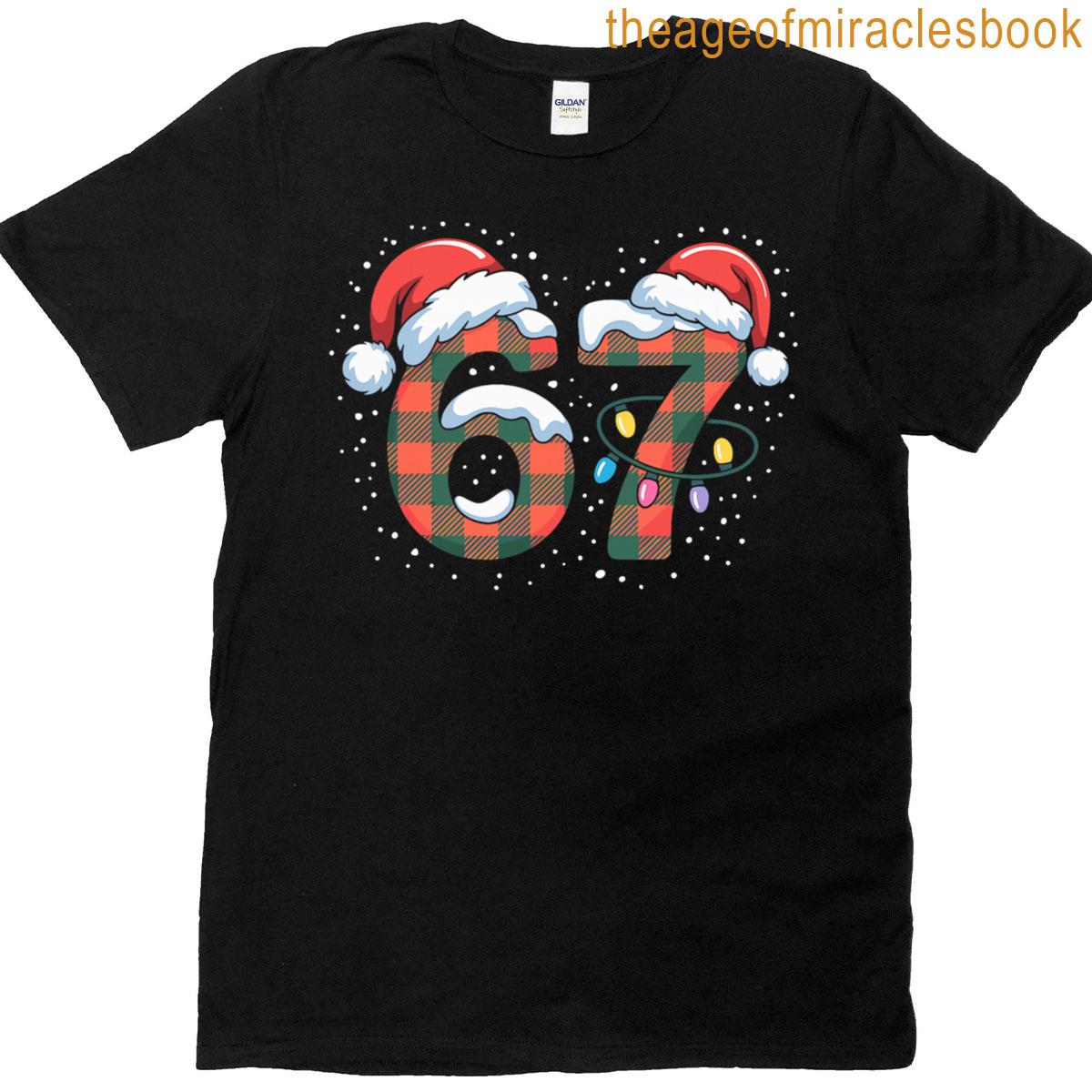 67 Six Seven Meme Christmas Couple Matching Outfit 6-7 Premium Tri-blend T-shirt