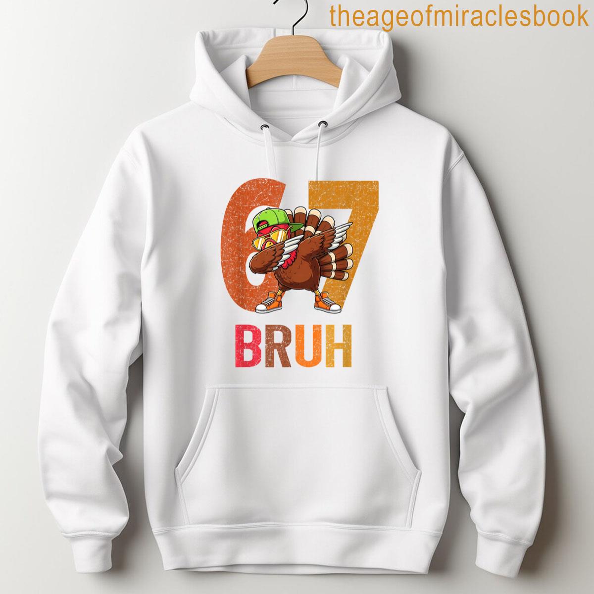 Alternative view of 67 Meme Funny Family Thanksgiving Turkey Six Seven Bruh T-shirt