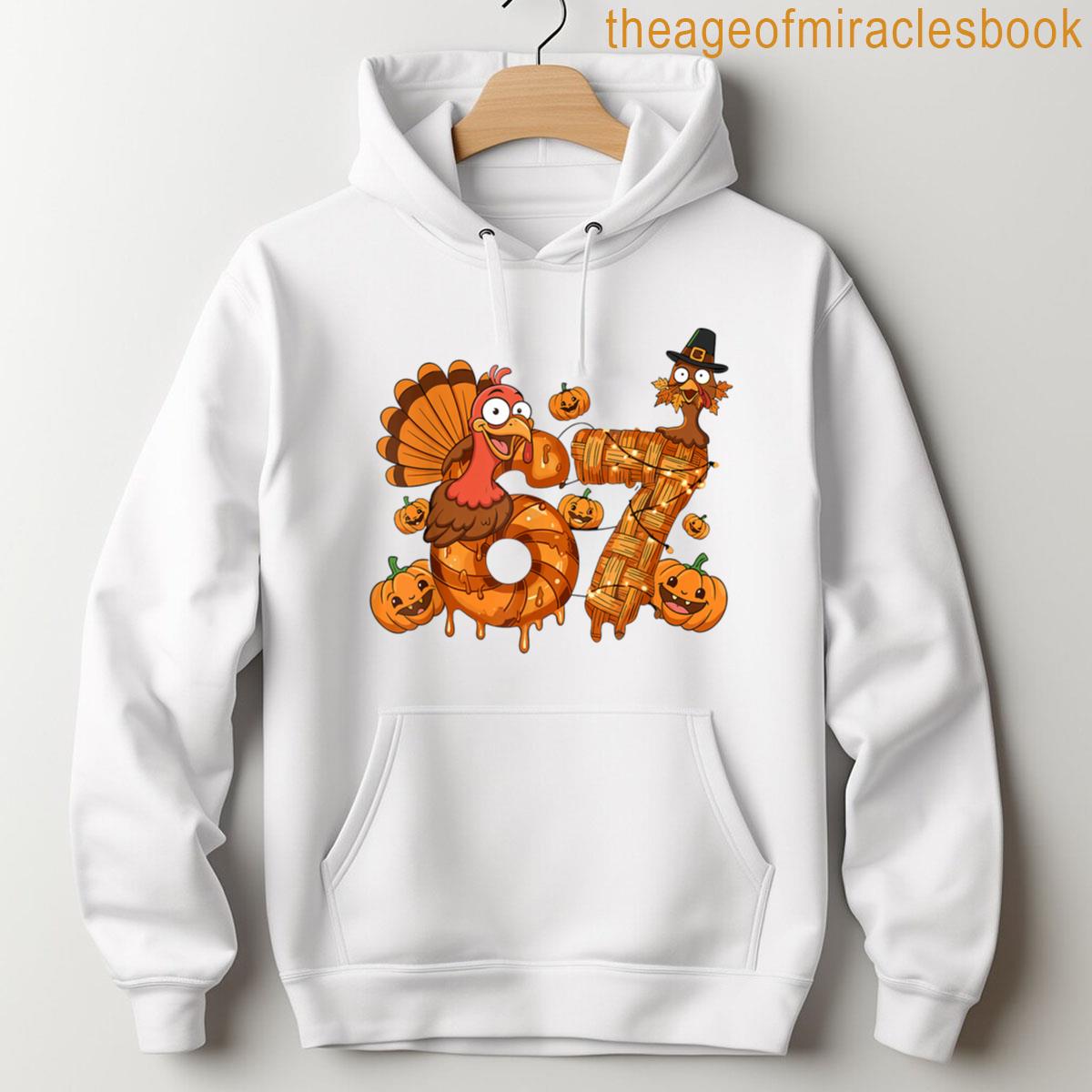 Alternative view of 67 Meme Turkey Six Seven Thanksgiving Funny 6-7 Trendy Meme T-shirt