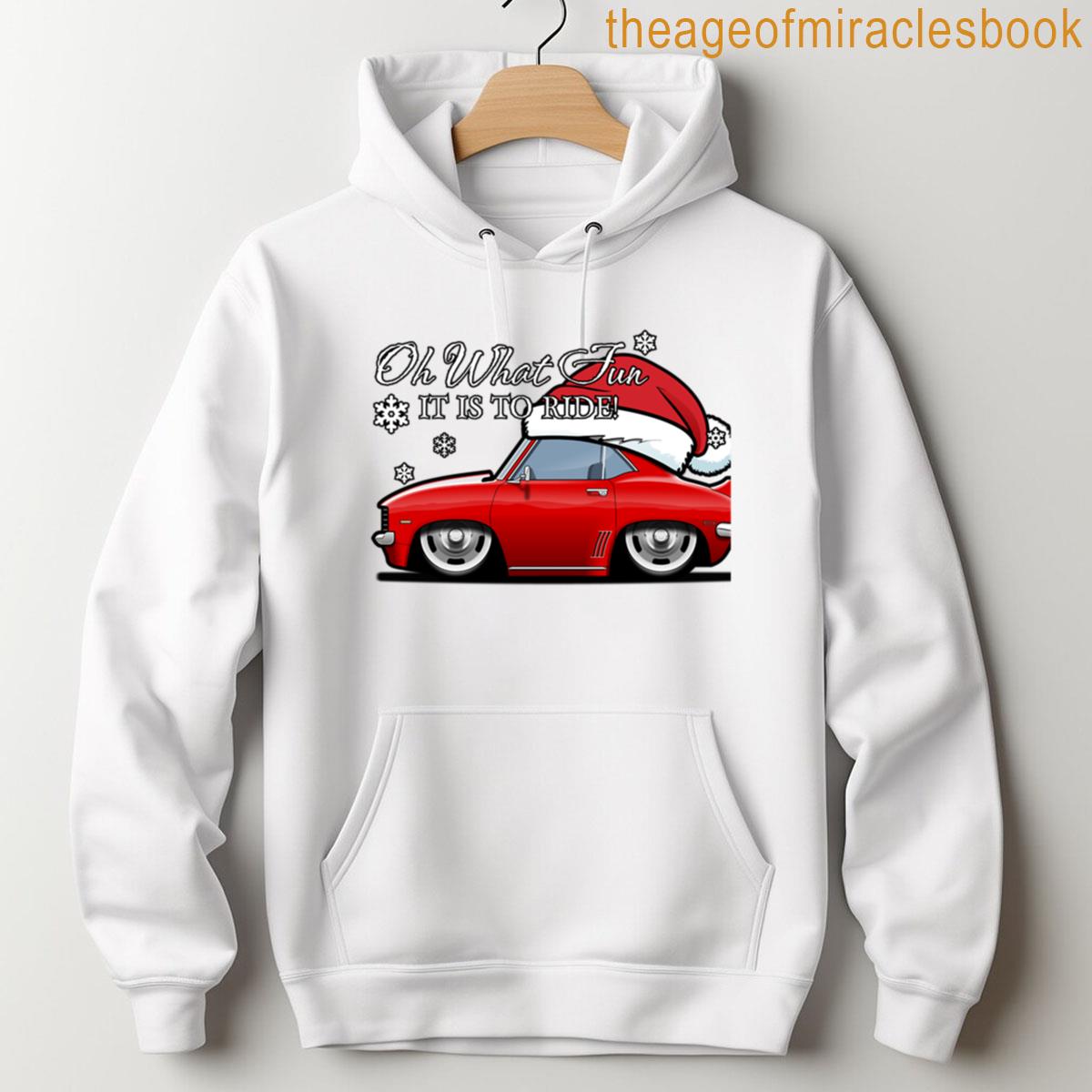 Alternative view of 1969 Camaro Christmas - Oh What Fun It Is To Ride T-shirt
