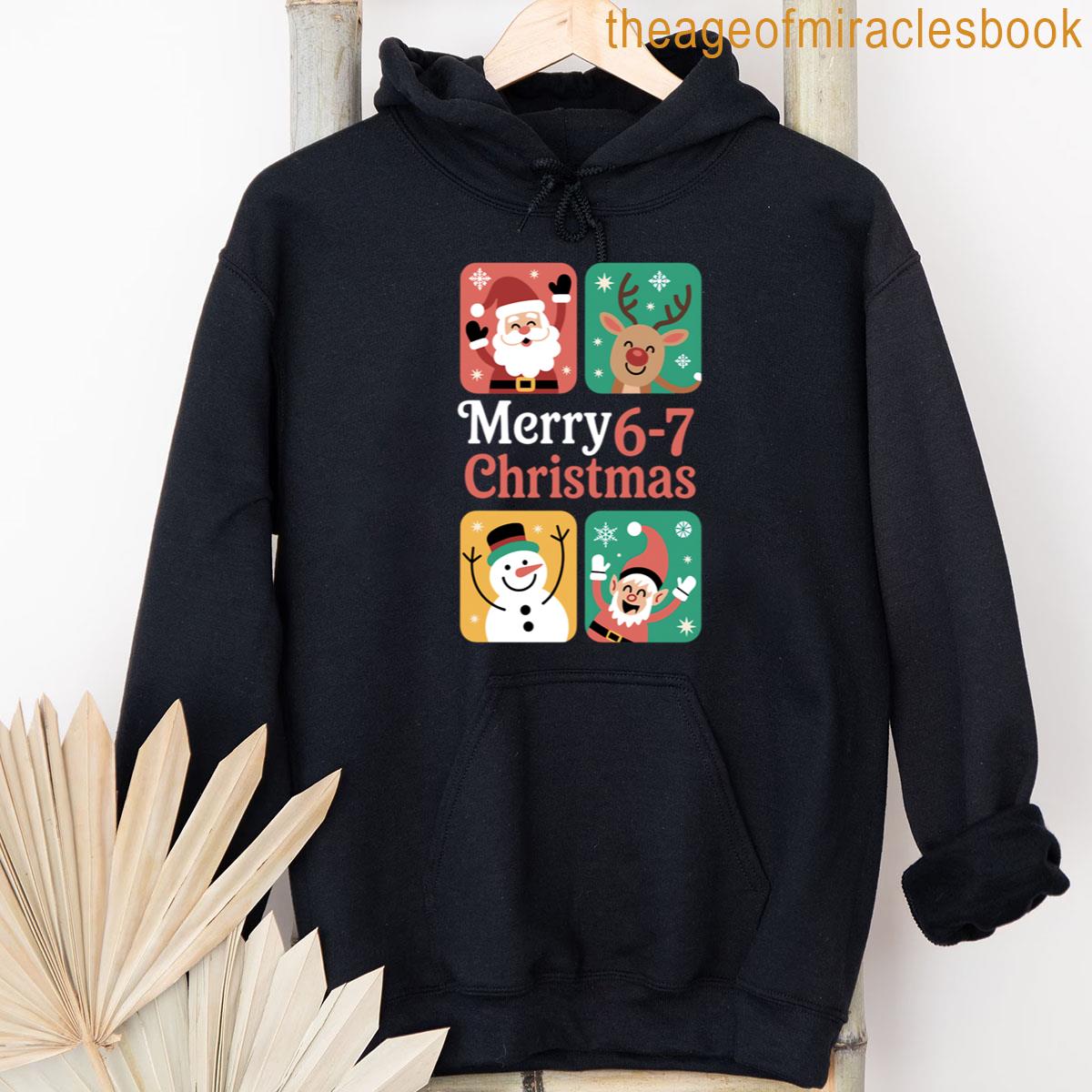 Alternative view of 6 7 Six Seven Meme Christmas T-shirt