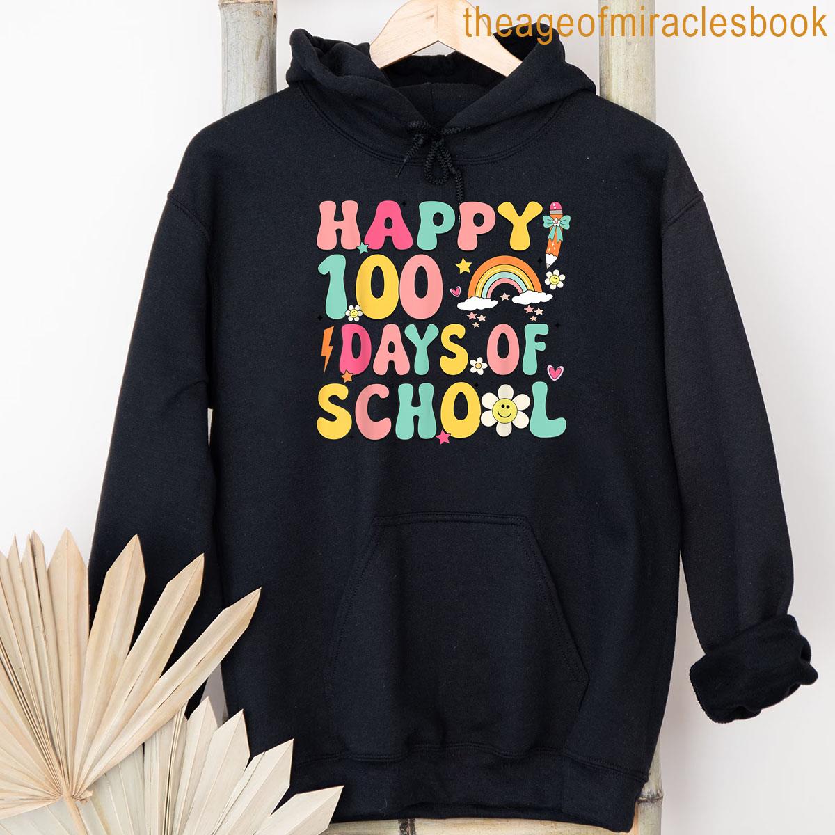 Alternative view of 100 Days Of School Teacher Kids Happy 100th Day Of School T-shirt
