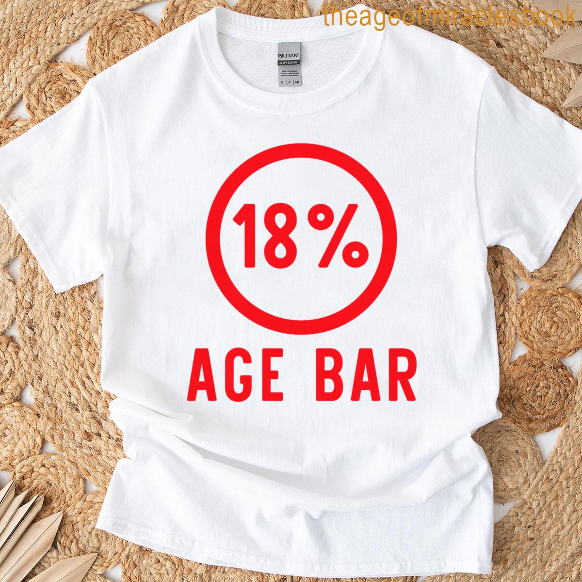 18 Age Bar Funny Humor Women Men Dad Mom Family Premium Tri-blend T-shirt