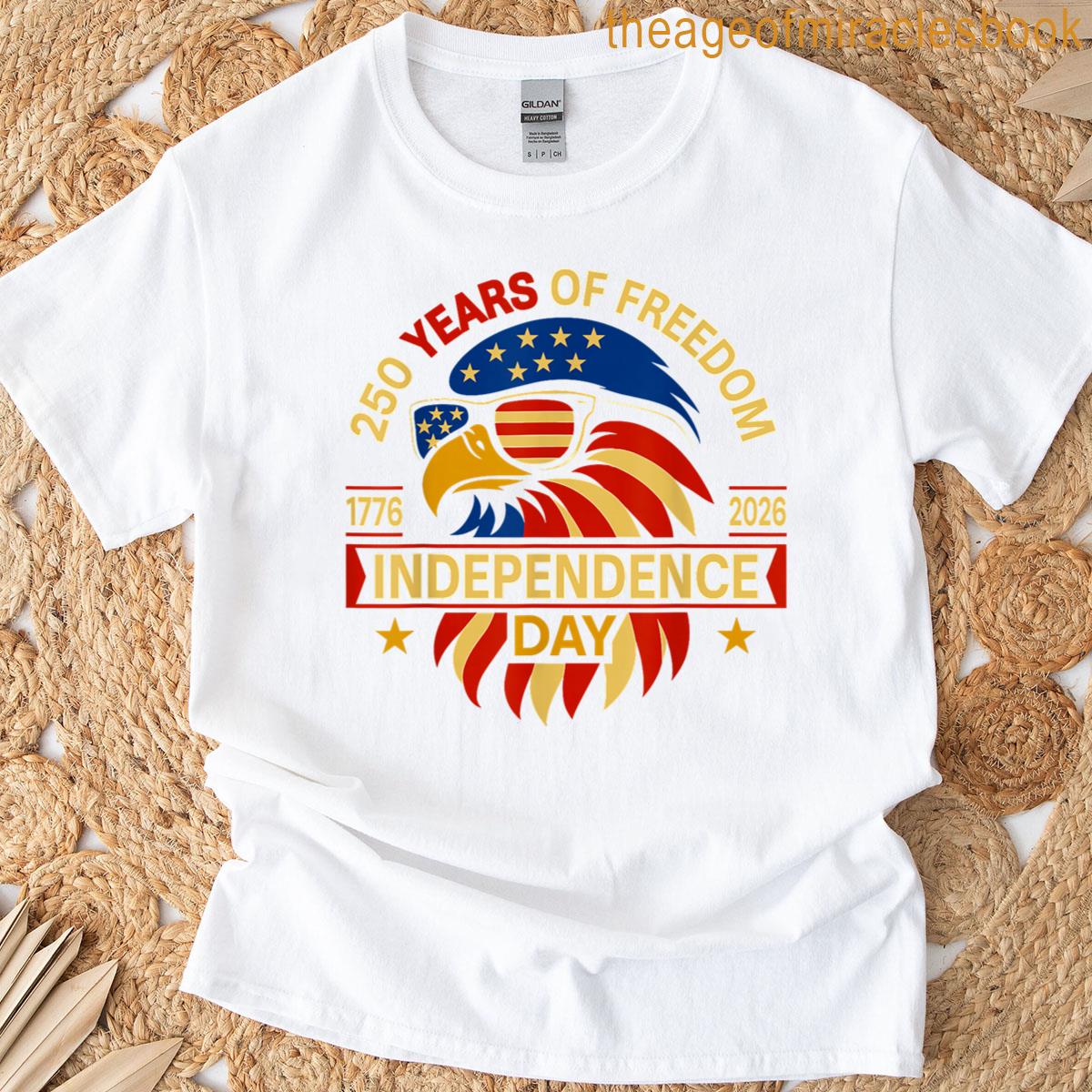 250 Years Birthday 1776 2026 Eagle Us Flag Men Women T-shirt