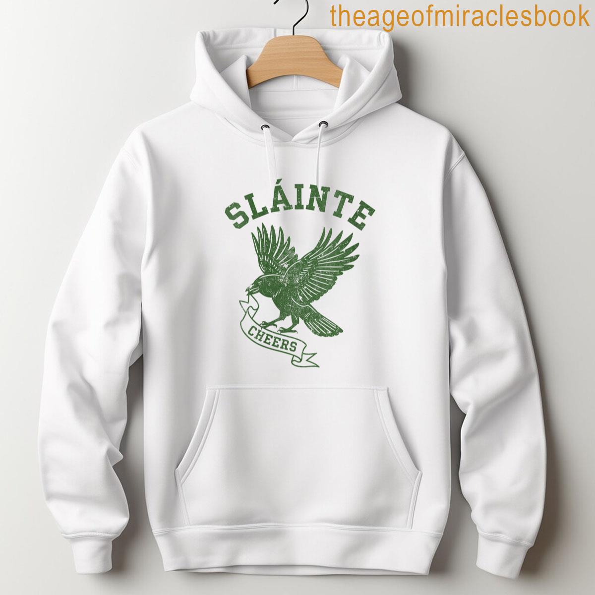 Alternative view of Womens Irish Slainte Bird Skt Patricks Day T-shirt