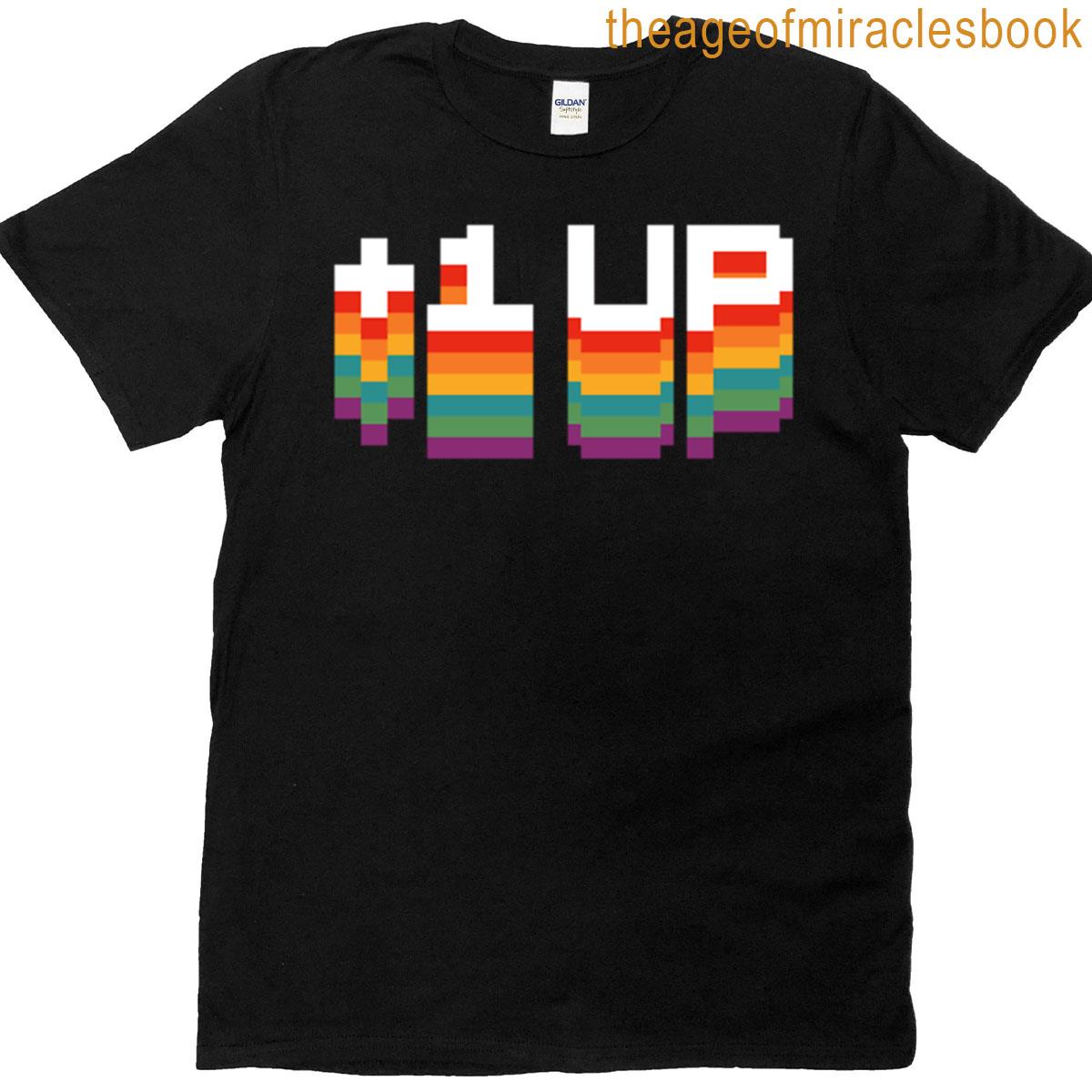 1up Lgbt – Colorful Pixel Extra Life T-shirt