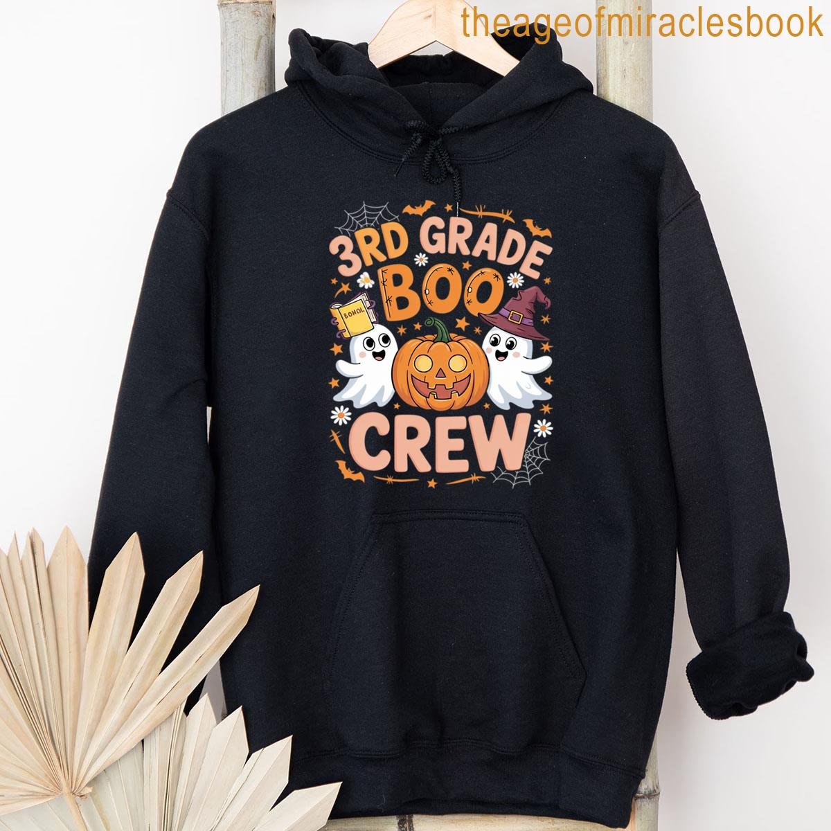 Alternative view of 3rd Grade Boo Crew Groovy Teacher Student Halloween T-shirt