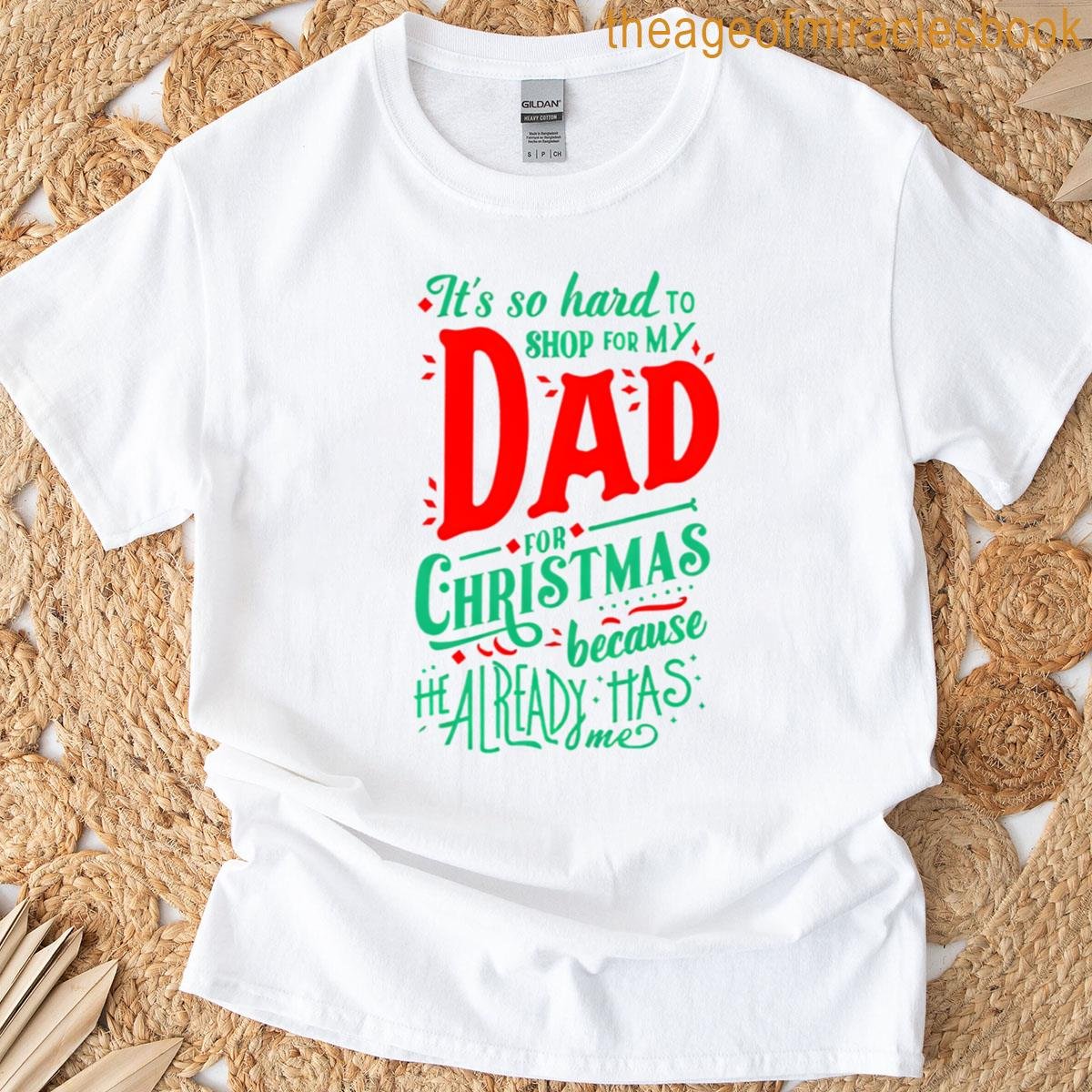 Vintage Christmas Dad Phrase Family Festive Humor Holiday Season T-shirt