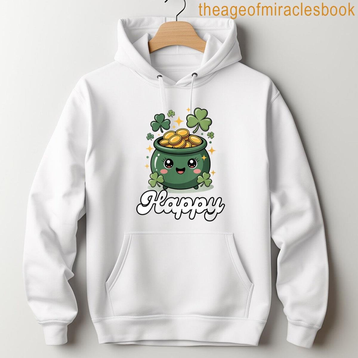 Alternative view of Womens Happy St Patricks Day Shamrocks Pajamas Teacher Pair Couple T-shirt