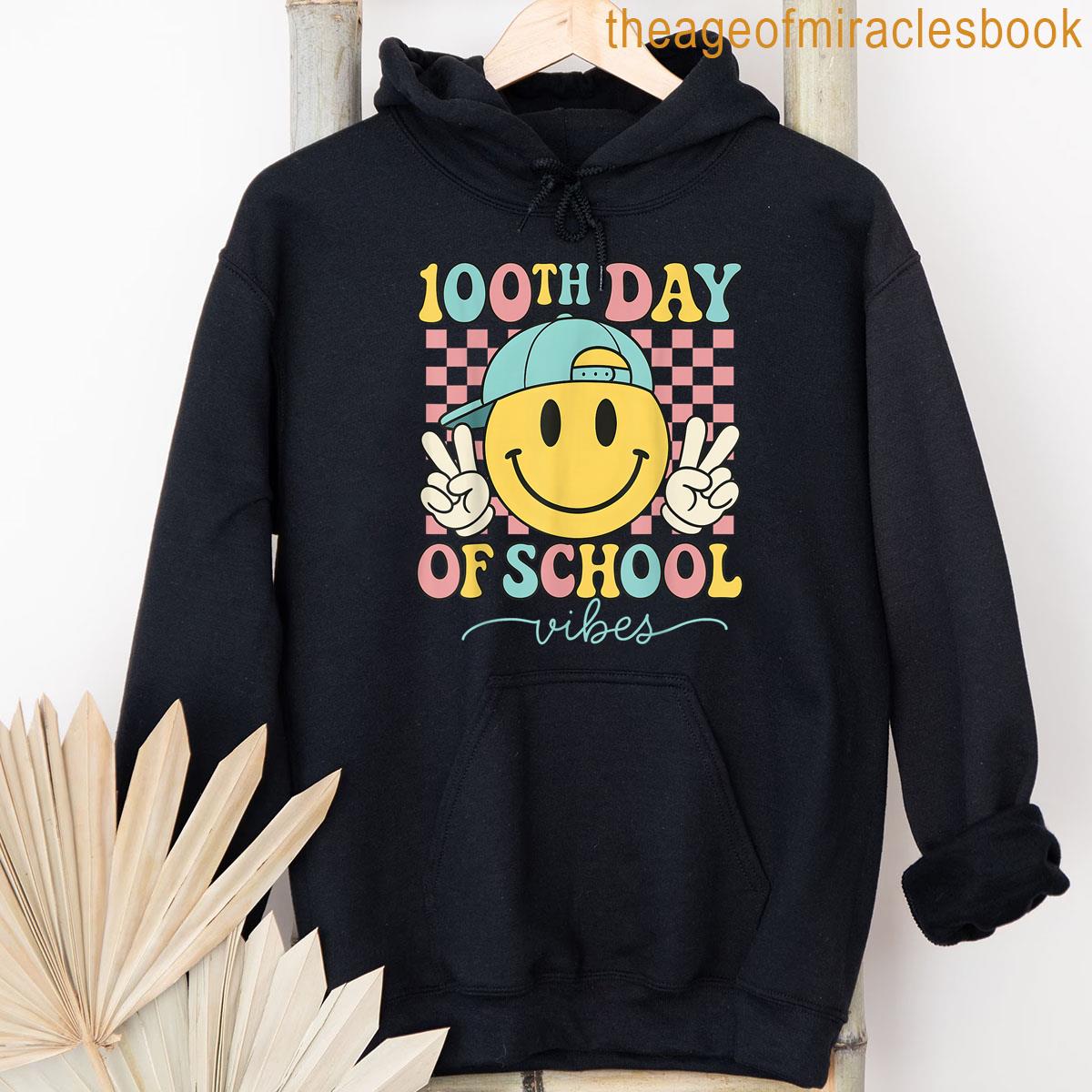 Alternative view of 100th Day Of School Vibes 100 Days Teacher Boy Girl Kid T-shirt