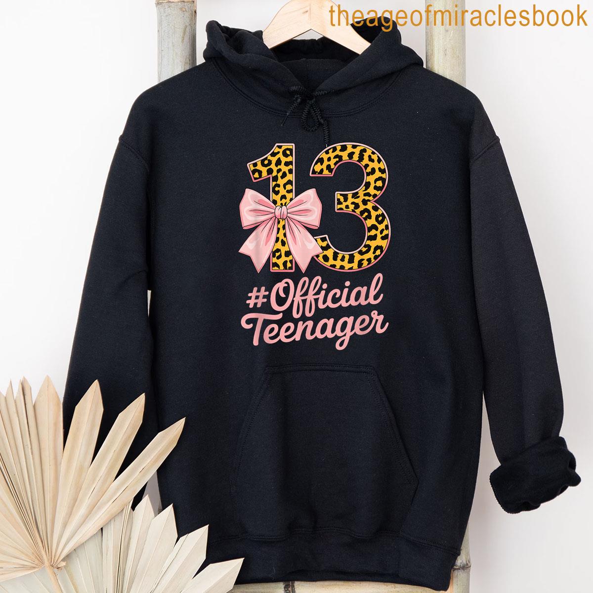 Alternative view of 13 Official Teenager Leopard Print Birthday Girl T-shirt