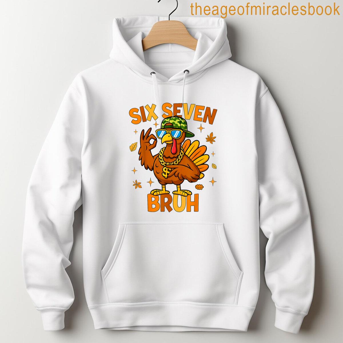 Alternative view of 67 Thanksgiving Funny Six Seven Meme Turkey Gobble Kids Bruh T-shirt