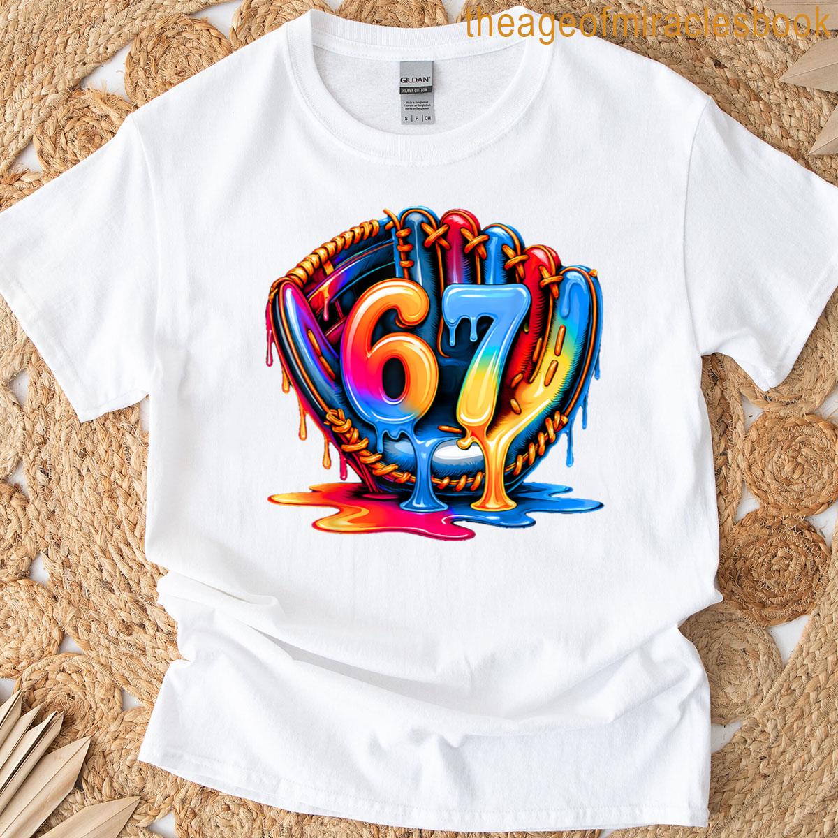 Baseball Drip Ice Cream 67 Baseball Lifestyle 101 T-shirt